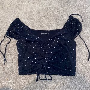 NWOT Abercrombie Navy Cinch Top